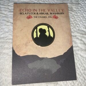 Bela Fleck & Abigail Washburn Enamel Pin Brooch RARE Echo In The Valley Bluegras